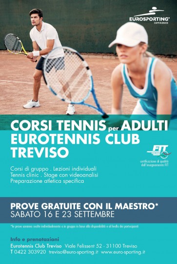 Corsi tennis per adulti 2017 18 Eurotennis Club Treviso