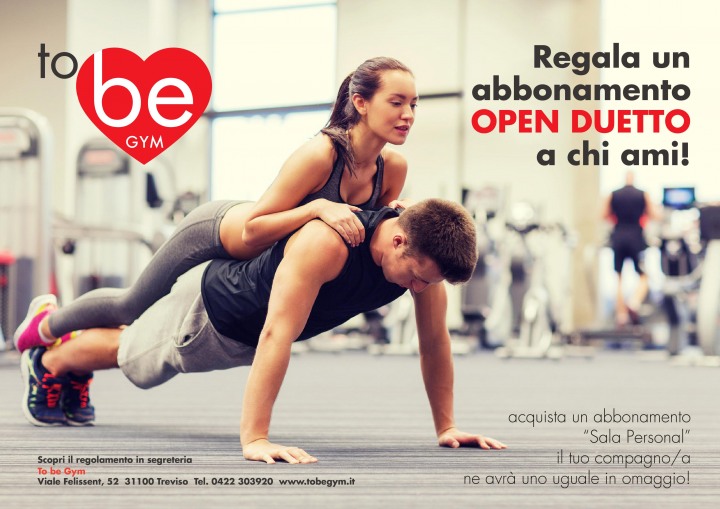 Open Duetto la promo di San Valentino alla fitness botique To Be Gym